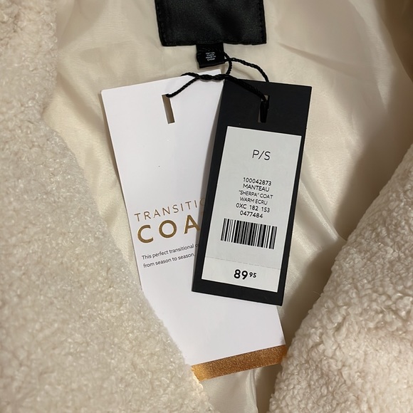 SHERPA TEDDY COAT - CREAM - Picture 4 of 4